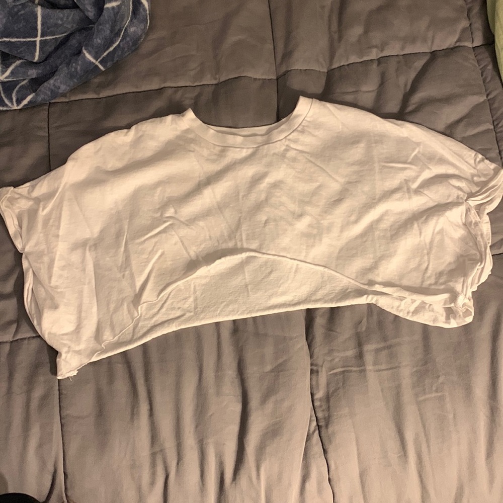 White crop top, Bershka, Xs